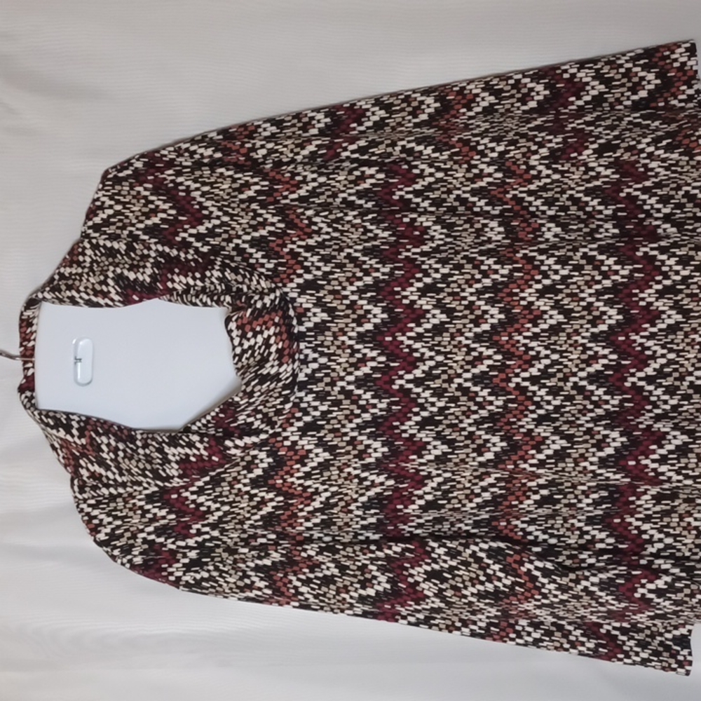 Perceptions Multi-Color Cowl Neck Plus Size Dress… - image 4